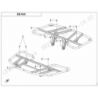 22 - PORTE BAGAGE ET RACK CFORCE 625 T3 COURT BASIC BLUE LINE  (2021)