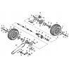 23 -  ENSEMBLE ROUES ARRIERE DL601 50CC
