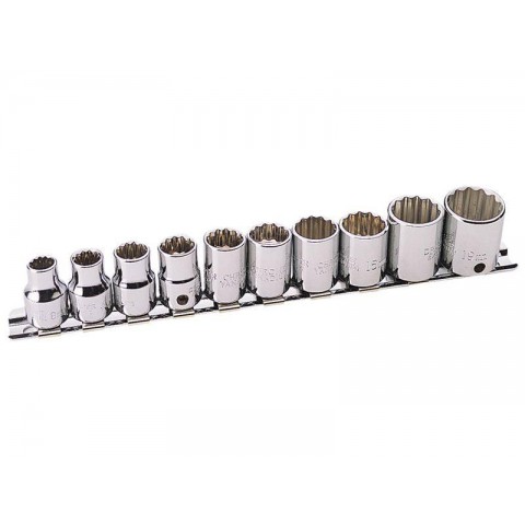 Jeu De 10 Douilles 12 Pans 3/8 Draper De 8Mm A 19 Mm