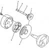 48 -  ROUE LIBRE DE DEMARREUR JOBBER 400 4x4