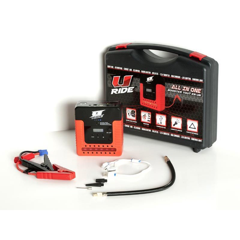 BRPOM Booster Batterie 3000A 24000mAh, 150PSI Gonfleur Pneus Voiture, 12V  Démarreur de Voiture Portable, Jump Starter pour Véhicule(Tout Gaz ou 8L  Diesel) avec Lampe LED, Écran LCD, 12 Mois en Veille 