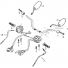 22 - GUIDON / COMMODO / RETROVISEURS MOTO MASAI GREYSTONE 50