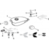27 - RESERVOIR A CARBURANT MOTO MASAI SCRAMBLER 125 Euro 4
