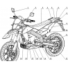 20 - RETROVISEURS / SELLE / CACHES GAUCHE / DECO MOTO MASAI VISION 3000 ELECTRIQUE