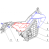 5 - CACHES LATERAUX DROITS / CLIGNOTANT ARRIERE DROIT MOTO MASAI VISION 5000 ELECTRIQUE