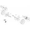13 - ROUE AVANT DROITE JOBBER 700 MAXX