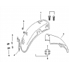 36 - GARDE BOUE ARRIERE MOTO MASAI BLACK ROD 125