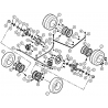 17 -  CIRCUIT DE FREINAGE + ENSEMBLE ROUES DL801 Av 2006