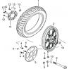 29 - ROUE ARRIERE MOTO MASAI X-RAY 125