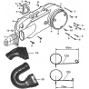 28 - CACHE CARTER MOTEUR GAUCHE MODELE 2019 ET AVANT