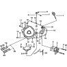 7 - CACHE CARTER MOTEUR GAUCHE 2 TGB BLADE 400 425 Serie FBE FBA FBD