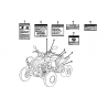 51 - ETIQUETTES DE SECURITE TGB TARGET 400 425 4x4