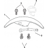 37 - GARDE BOUE AVANT MOTO MASAI BLACK ROD 125