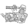 1 -  MOTEUR COMPLET DL801  DMX350 Av 2008