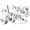 6 -  EMBIELLAGE / ROUE LIBRE DEMARREUR DL801  DMX350 Av 2008