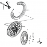 20 - ROUE AVANT MOTO MASAI MUSCLE 125