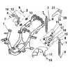 6 -  CADRE / SUSPENSION ARRIERE EGGY 125