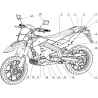 21 - RETROVISEURS / SELLE / CACHES GAUCHE / DECO MOTO MASAI VISION 5000 ELECTRIQUE