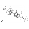 45 - ROUES ARRIERE TGB TARGET 400 425 4x4