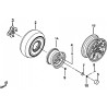 45 - ROUES ARRIERE TGB TARGET 460 IRS