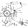 7 - CACHE CARTER MOTEUR GAUCHE 2 TGB TARGET 460 IRS