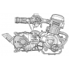 1 -  MOTEUR COMPLET DEMON 360 2008 - BLACK DEMON