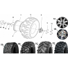 9 -  ROUES AVANT HY710S