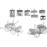 55 - ETIQUETTES DE SECURITE TGB BLADE 550LT-FI 4X4 NEW
