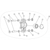 36 - PIVOT DE ROUE ARRIERE DROIT SEGWAY SNARLER AT6L DELUXE EPS