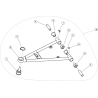 45 - TRIANGLE AVANT INFERIEUR GAUCHE SEGWAY SNARLER AT6L DELUXE EPS