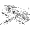 16 - ENSEMBLE DIFFERENTIEL ARRIERE TGB BLADE 600 LTX Type FTH-JDLE