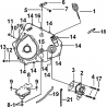 7 - CACHE CARTER MOTEUR GAUCHE 2 TGB TARGET 600 Type VSH-DE