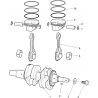 32 - ENSEMBLE VILEBREQUIN PISTON BALANCIER SEGWAY SNARLER AT10L EPS DELUXE WIDE