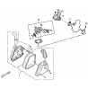5 -  ENSEMBLE FILTRE A AIR / PIPE D'ADMISSION DL601 100CC