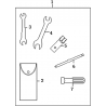 40 - TROUSSE A OUTILS MOTO MASAI X-RAY 125