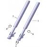 43 - AMORTISSEUR AVANT MOTO MASAI DARK ROD 125