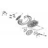 21 - ROUE ARRIERE MOTO MASAI BLACKCAFE 125 CARBU