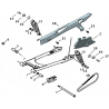 17 - BRAS OSCILLANT / SUSPENSION ARRIERE MOTO MASAI BLACKCAFE 125 CARBU