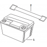 22 - BATTERIE MOTO MASAI BLACK CAFE 125 EURO 4 INJECTION