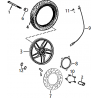 20 - ROUE AVANT MOTO MASAI FURIOUS RACING 125