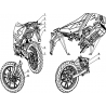 22 - SIGNALISATION / SUPPORTS DISQUE MOTO MASAI VISION 3000 ELECTRIQUE