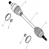 13 - CARDAN ARRIERE GAUCHE QUAD HYTRACK HY570X