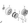 45 - ROUES ARRIERE TGB TARGET 500IRS-F 550IRS GUNNER 550IRS