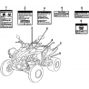 56 - ETIQUETTES DE SECURITE TGB TARGET 550 IRS 4X4