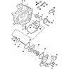 9 - CARTER GAUCHE / POMPE A EAU HY850S