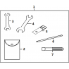23 - TROUSSE A OUTILS MOTO MASAI BLACK CAFE 50