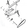 17 - BRAS OSCILLANT / SUSPENSION ARRIERE MOTO MASAI BLACK CAFE 50