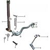 26 - BEQUILLE / LEVIER FREIN / SELECTEUR DE VITESSES MOTO MASAI X-RAY 125