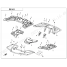 22 - RACK PLASTIQUE PORTE BAGAGE CFORCE 625 TOURING R T3 LONG (2024)