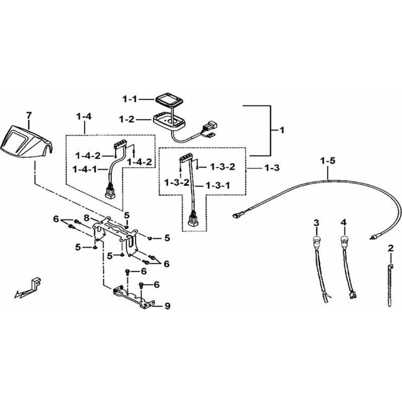 VUE ECLATEE PIECE COMPTEUR TGB BLADE 425